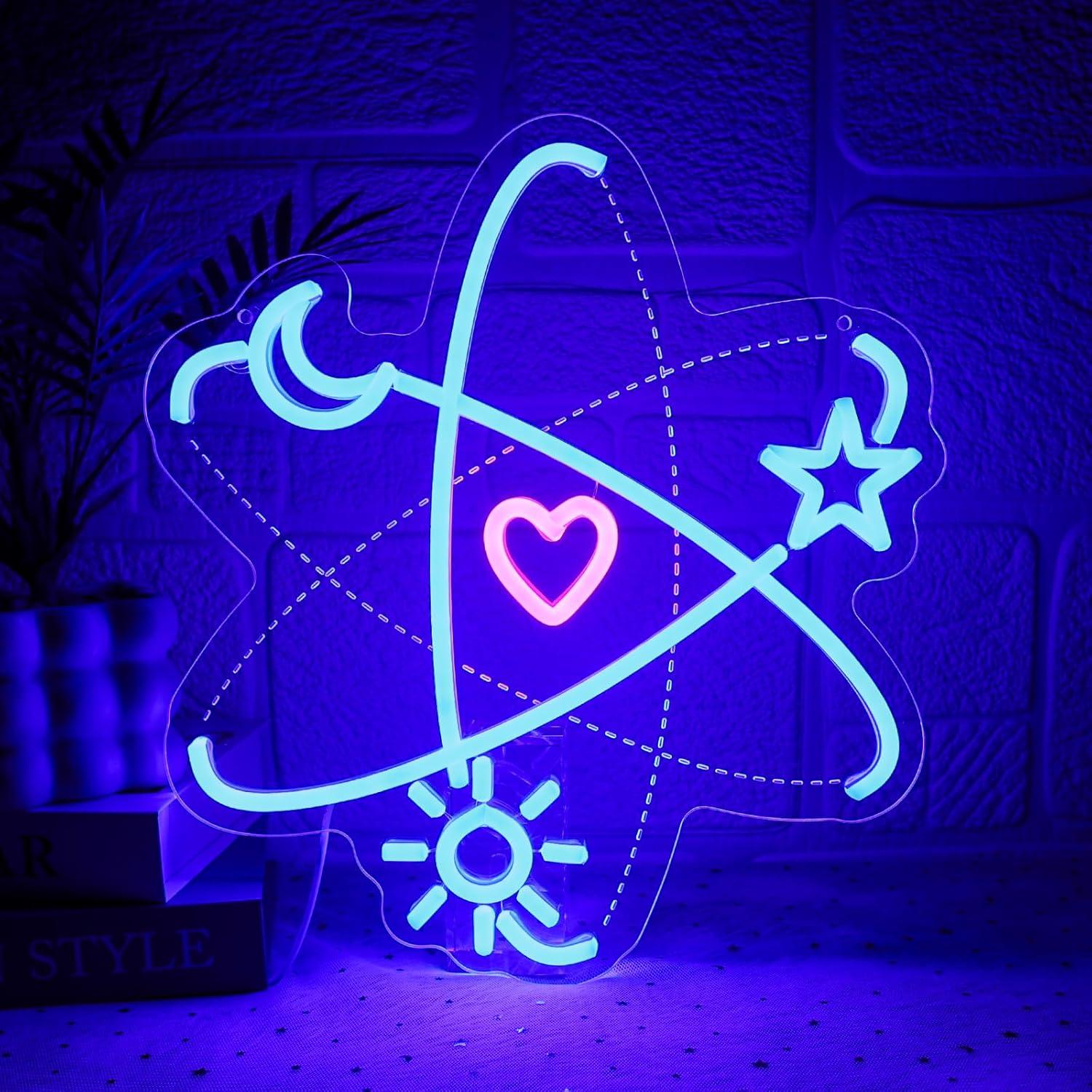 Party Games Lab - Insegna al Neon Atomica USB Dimmerabile,