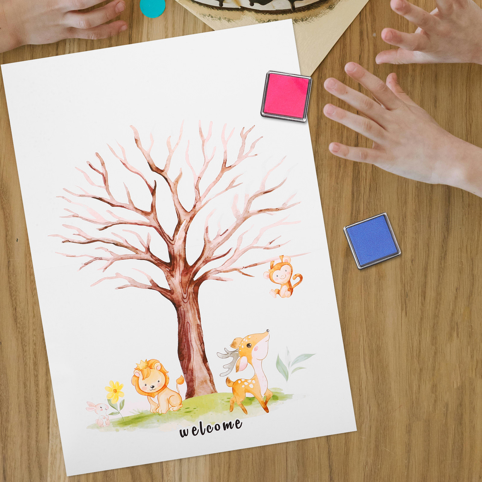 Book Party Games - Set Libro degli Ospiti con Impronte