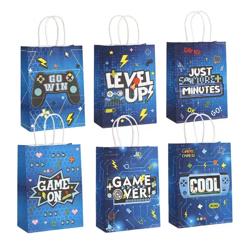 Party Games Night - 6/24 pezzi videogioco su tema sacchetto
