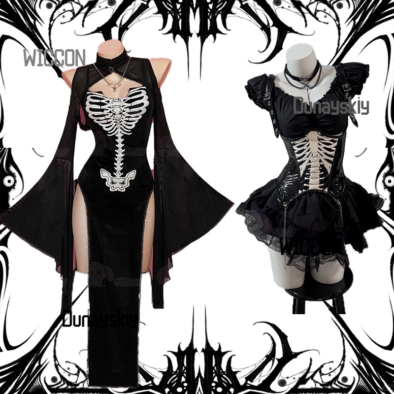 Party Games Steam - Costume cosplay con teschio gotico di