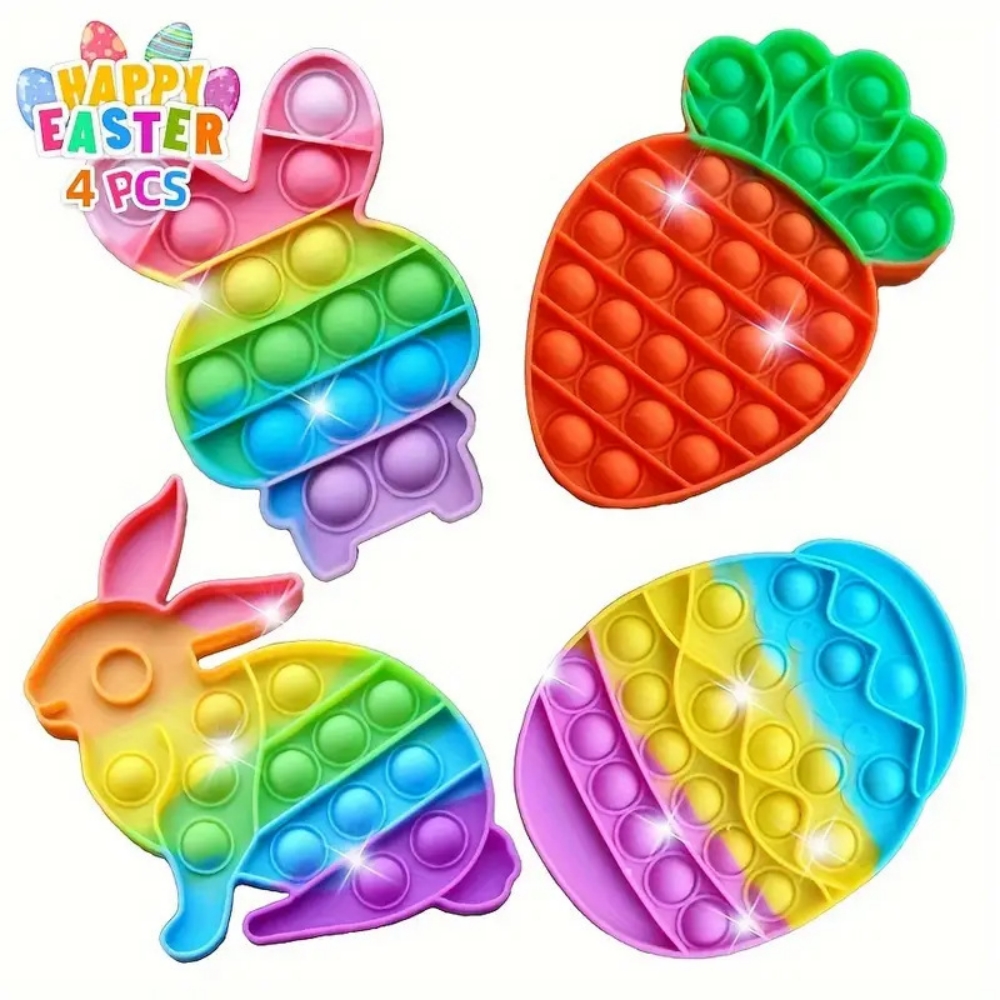 Party Games Easter Egg - Set di 4 uova di coniglietto
