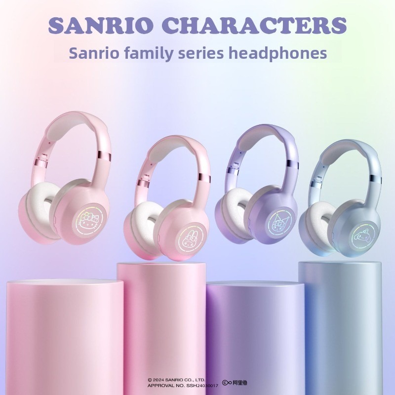 Party Games Phone - Cuffie Bluetooth Sanrio per e-sport, universali