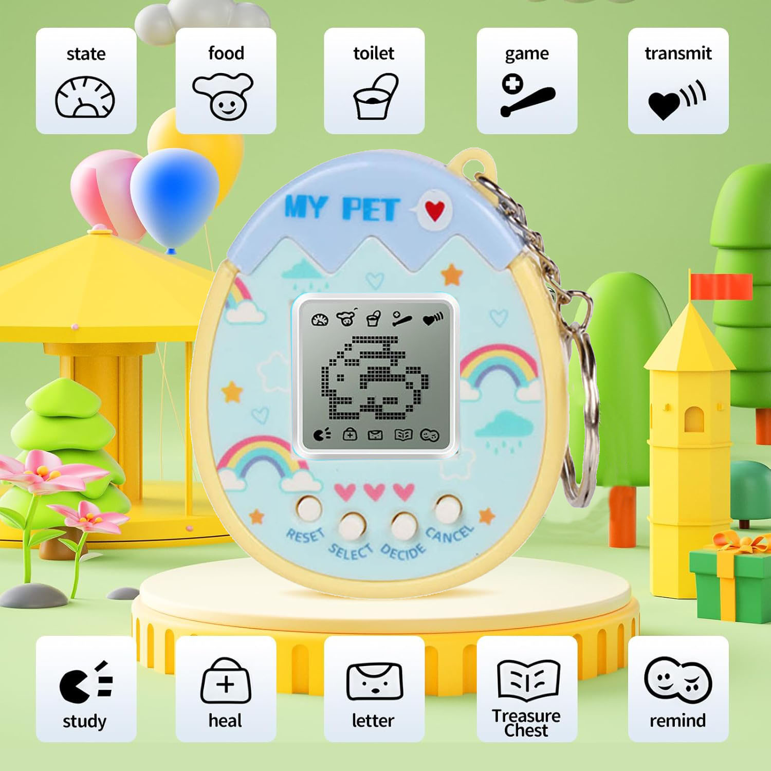 Party Games Phone - Giocattolo interattivo Animale domestico digitale -