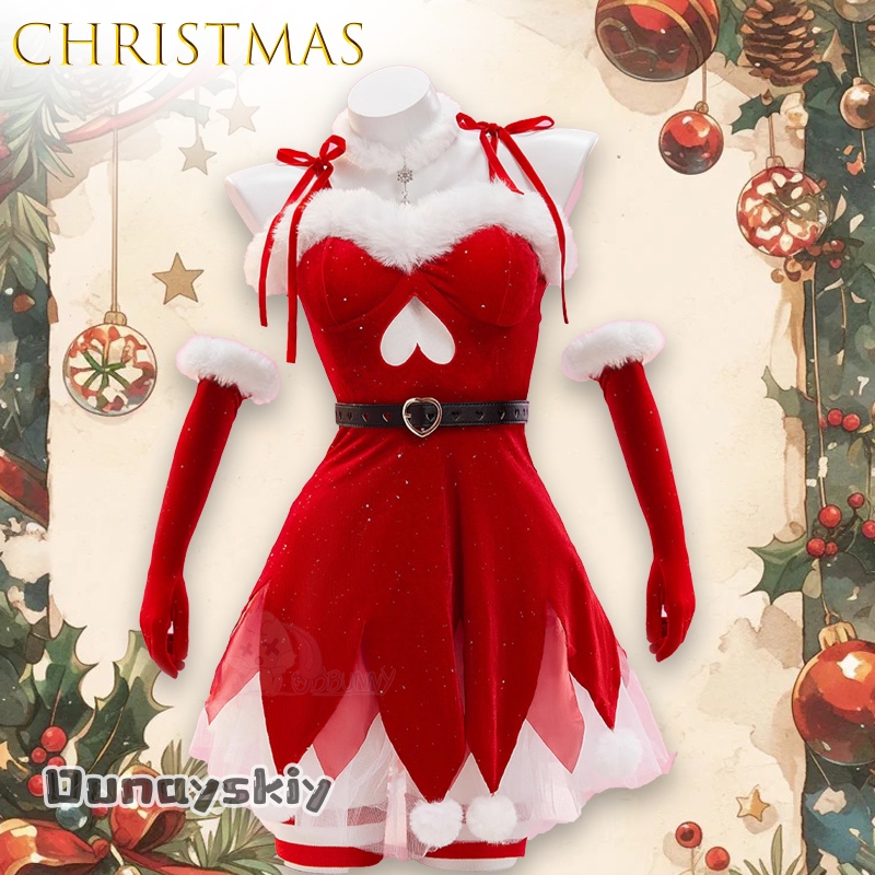 Party Games Online - AOriginal Red Christmas Elf Abito senza