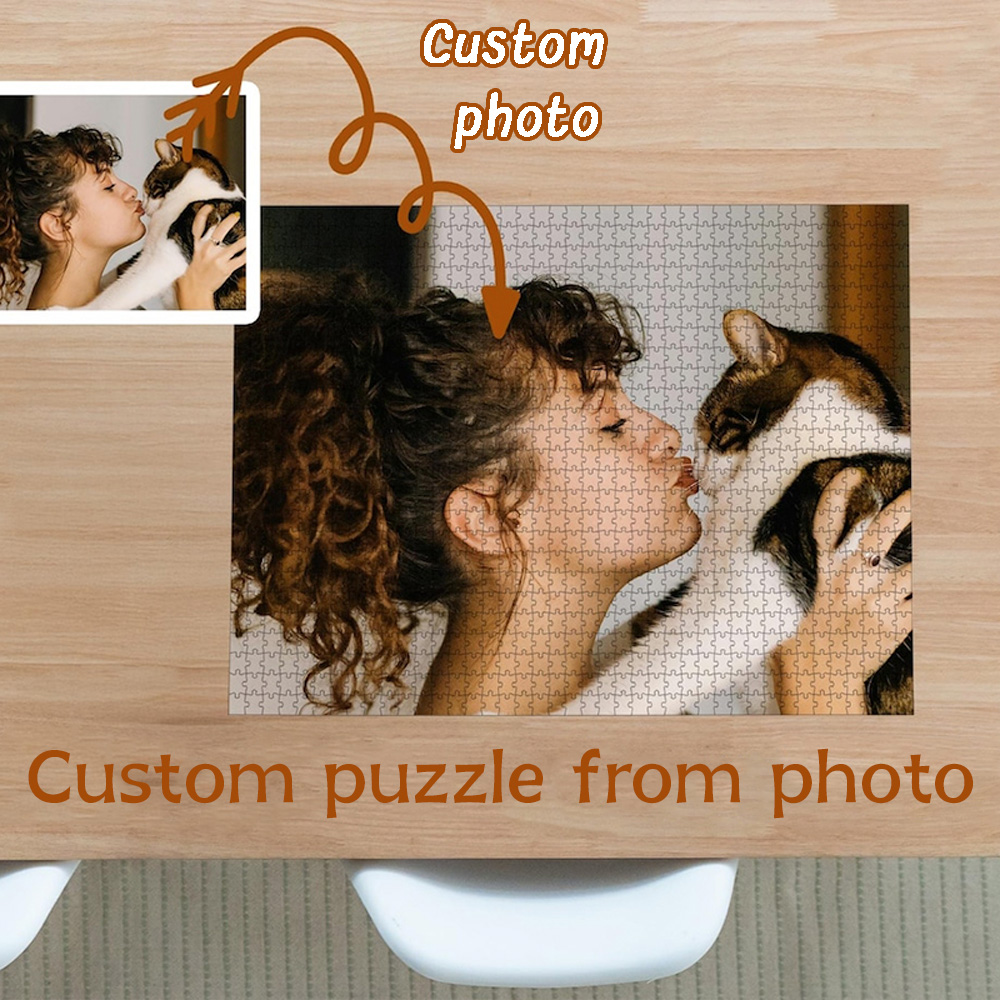 Party Games For Christmas - Puzzle in Legno Personalizzato con Foto