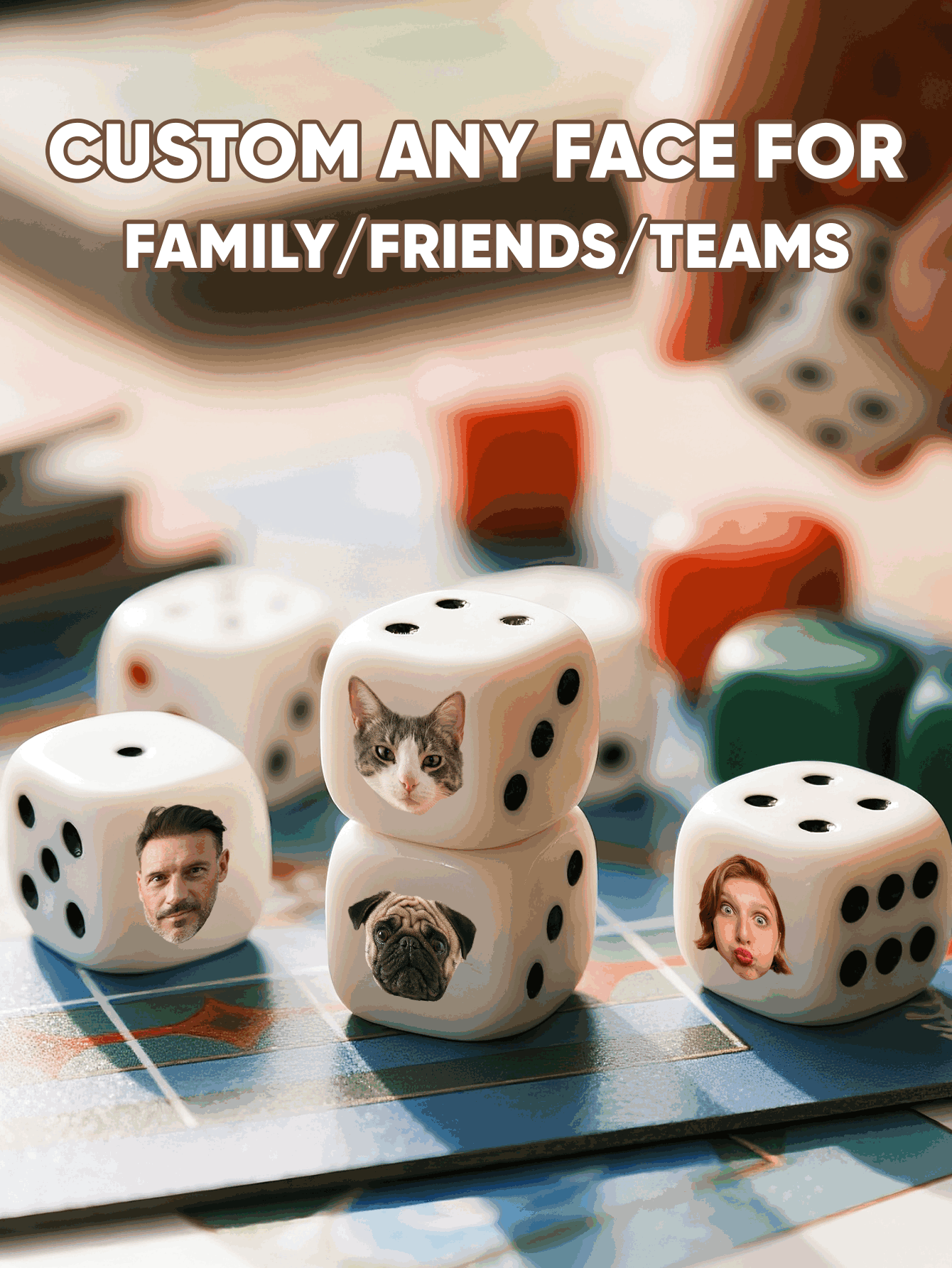 Dadi Personalizzati con Volti, - Party Games Groups recensione e prezzo