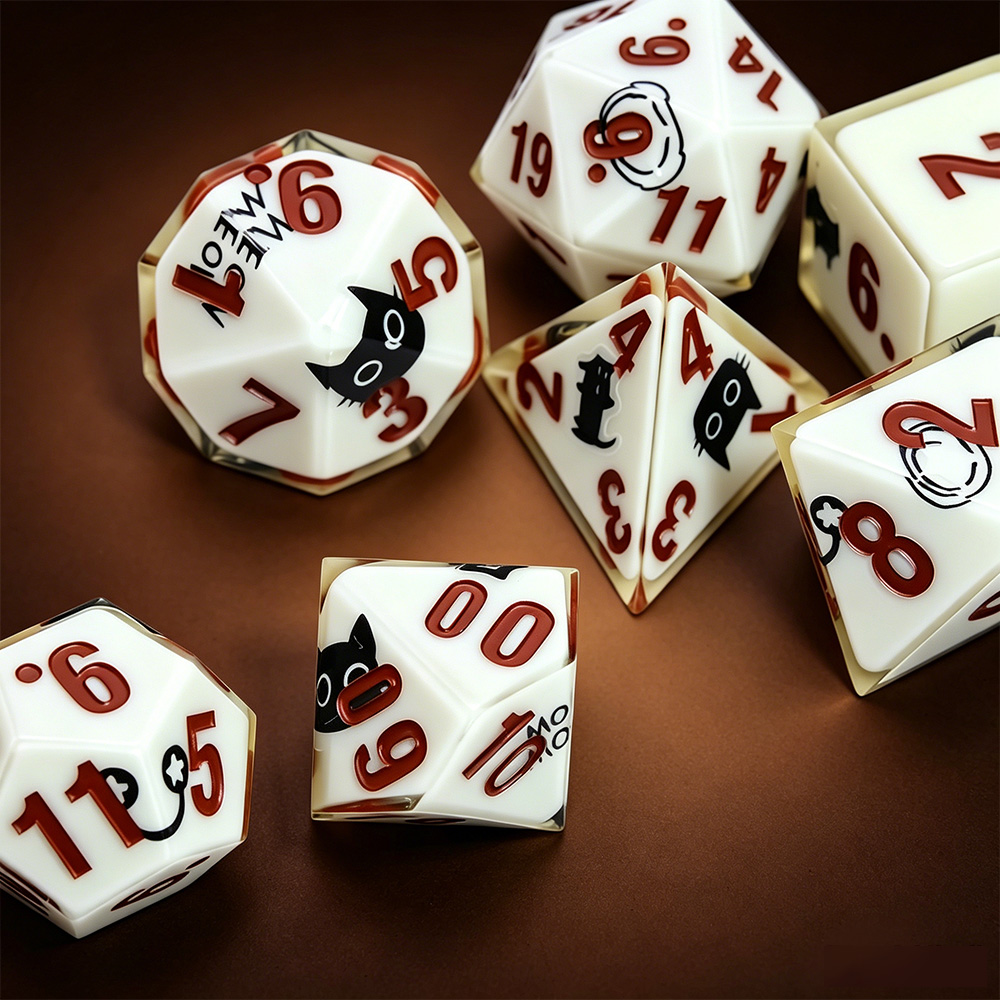Set di 7 Dadi Poliedrici a Tem - Party Games Night recensione e prezzo