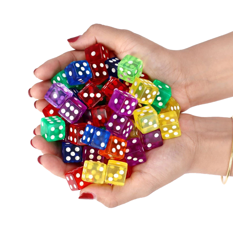 10PCS Dadi Colorati Trasparent - Party Games Juego recensione e prezzo