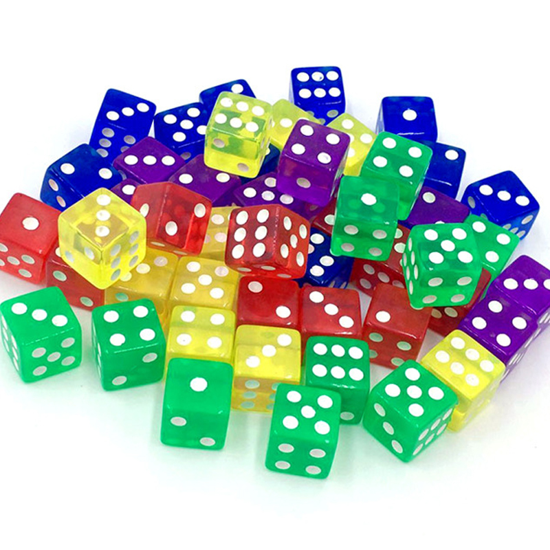 10PCS Dadi Colorati Trasparent - Party Games Juego recensione e prezzo