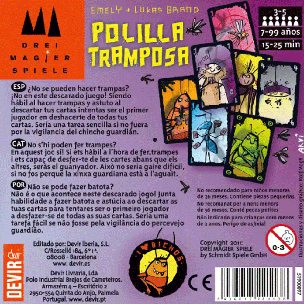 Polilla Tramposa Giochi da tav - Party Games Juego recensione e prezzo